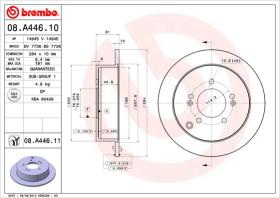 BREMBO 08A44610 - DISCO DE FRENO