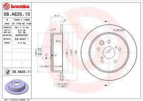 BREMBO 08A63510 - DISCO DE FRENO