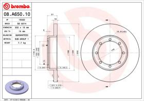 BREMBO 08A65010 - DISCO DE FRENO