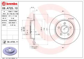 BREMBO 08A72510 - DISCO DE FRENO