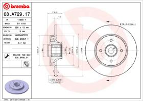 BREMBO 08A72917 - DISCO DE FRENO