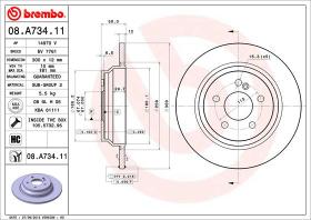 BREMBO 08A73411 - DISCO DE FRENO