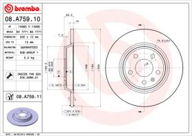 BREMBO 08A75910 - DISCO DE FRENO