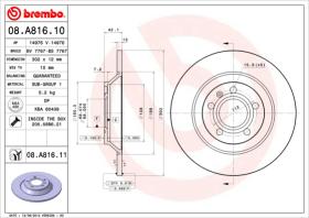 BREMBO 08A81610 - DISCO DE FRENO