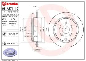 BREMBO 08A87110 - DISCO DE FRENO