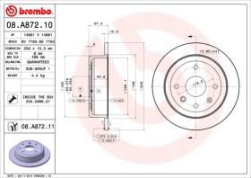 BREMBO 08A87210 - DISCO DE FRENO