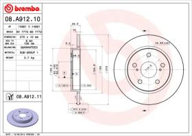 BREMBO 08A91210 - DISCO DE FRENO