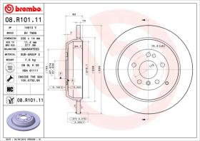 BREMBO 08R10111 - DISCO DE FRENO