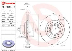 BREMBO 09303210 - DISCO FRENO