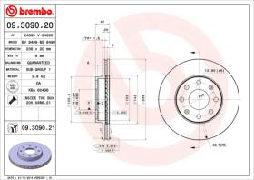 BREMBO 09309020 - DISCO DE FRENO