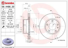 BREMBO 09448620 - DISCO DE FRENO