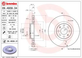 BREMBO 09493934 - DISCO DE FRENO