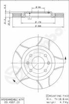 BREMBO 09498776 - DISCO FRENO BREMBO MAX