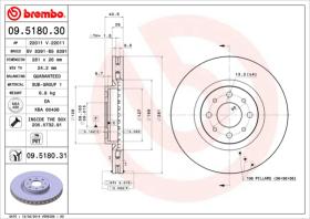 BREMBO 09518030 - DISCO DE FRENO