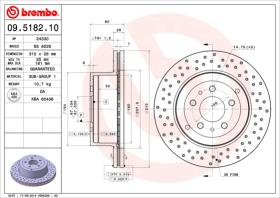 BREMBO 09518210 - DISCO FRENO