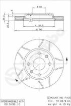 BREMBO 09519675 - DISCO FRENO BREMBO MAX