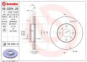 BREMBO 09525420 - DISCO DE FRENO