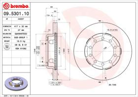 BREMBO 09530110 - DISCO IVECO 370(80-93)F