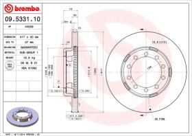 BREMBO 09533110 - DISCO BREDA MENARINI BUS M 120/102