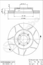 BREMBO 09550975 - DISCO FRENO BREMBO MAX