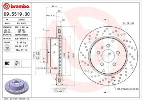 BREMBO 09551930 - DISCO FRENO