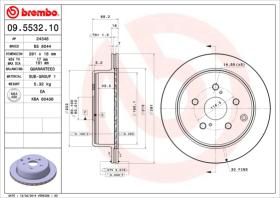 BREMBO 09553210 - DISCO DE FRENO