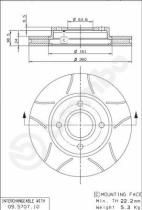 BREMBO 09570775 - DISCO FRENO BREMBO MAX