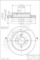 BREMBO 09570875 - DISCO FRENO BREMBO MAX