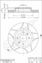 BREMBO 09580276 - DISCO FRENO BREMBO MAX