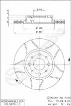 BREMBO 09587075 - DISCO FRENO BREMBO MAX