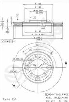 BREMBO 09670510 - DISCO DE FRENO