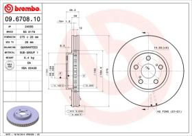 BREMBO 09670810 - DISCO DE FRENO