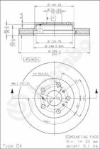 BREMBO 09671210 - DISCO DE FRENO