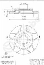 BREMBO 09672777 - DISCO FRENO BREMBO MAX