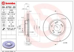 BREMBO 09675220 - DISCO DE FRENO