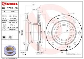 BREMBO 09676360 - DISCO IVECO EUROCARGO 100(06-9.07)R