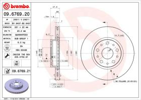 BREMBO 09676920 - DISCO DE FRENO