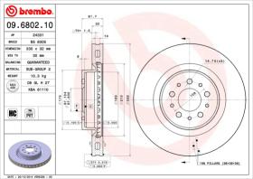 BREMBO 09680210 - DISCO FRENO/HC/PVT