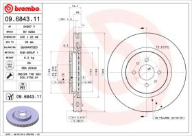 BREMBO 09684311 - DISCO DE FRENO