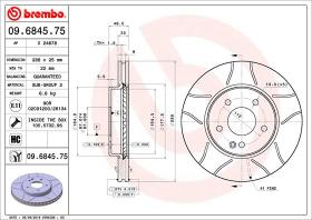 BREMBO 09684575 - DISCO FRENO BREMBO MAX