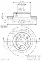 BREMBO 09685210 - DISCO FRENO/PVT