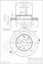 BREMBO 09686710 - DISCO FRENO