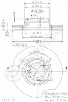 BREMBO 09691311 - DISCO FRENO