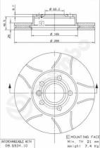 BREMBO 09693475 - DISCO FRENO BREMBO MAX