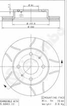 BREMBO 09694375 - DISCO FRENO BREMBO MAX