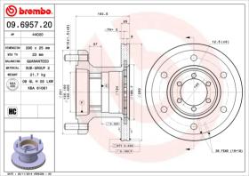 BREMBO 09695720 - DISCO IVECO DAILY I FLATBED/CHASSIS