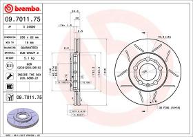 BREMBO 09701175 - DISCO FRENO BREMBO MAX