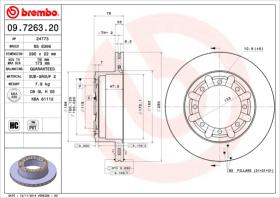 BREMBO 09726320 - DISCO DE FRENO