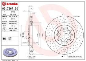 BREMBO 09726750 - DISCO DE FRENO