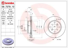 BREMBO 09727910 - DISCO DE FRENO